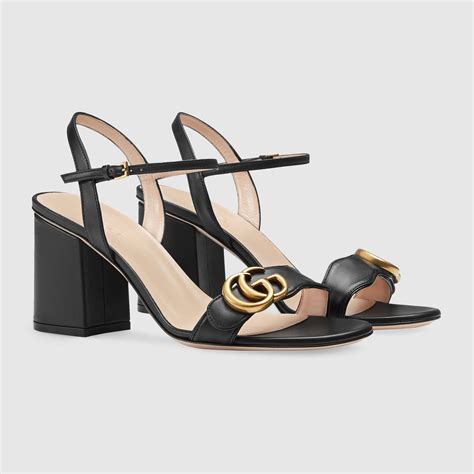 leather mid-heel sandal gucci|Gucci sandals numeran marcus.